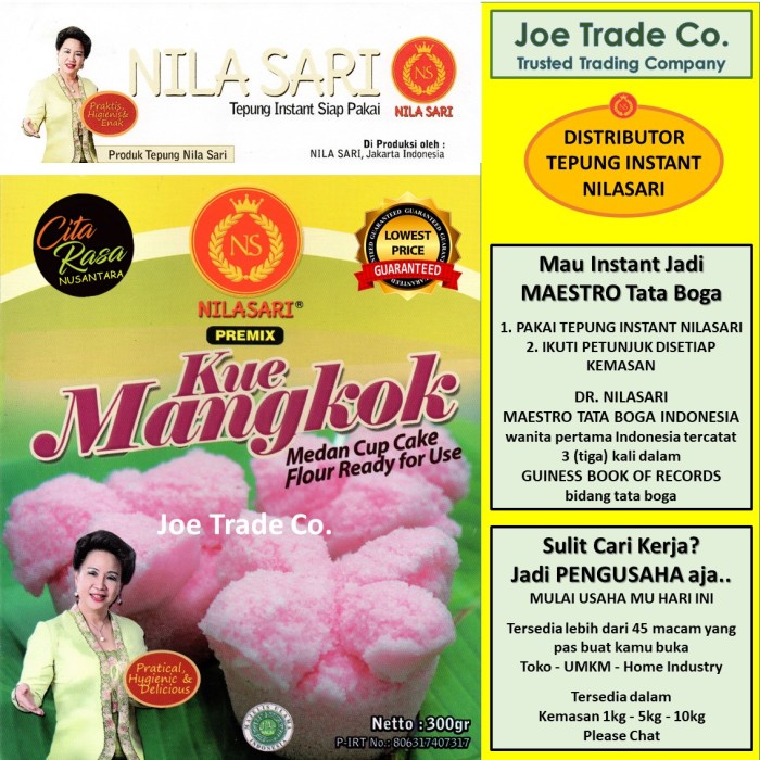 

TERLARIS Tepung Kue Mangkok Pink Nilasari