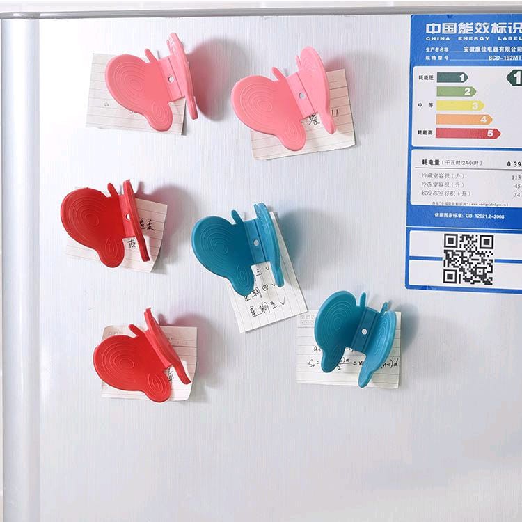 【GOGOMART】Penjepit Piring Anti Panas Silikon Magnet - Kupu Kupu
