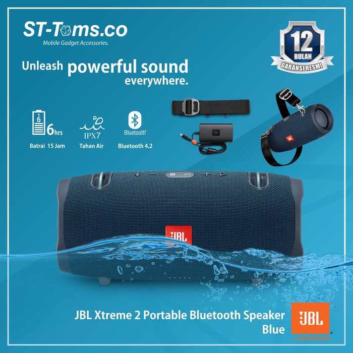 JBL Xtreme 2 Portable Bluetooth Speaker - Blue