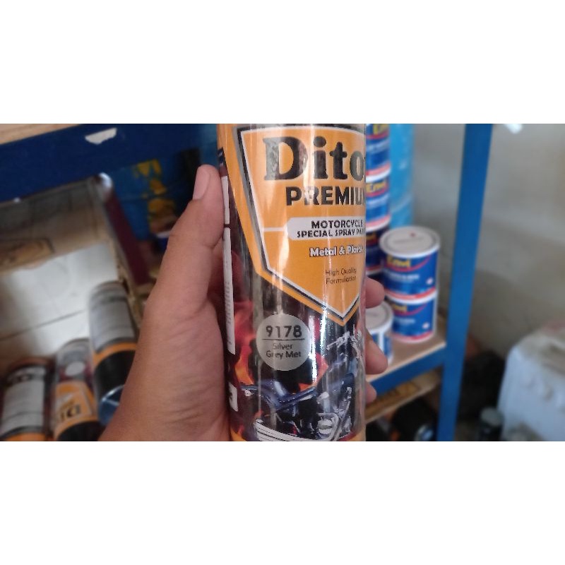 Diton premium 400ml 9178 silver grey met/metalic bisa cod
