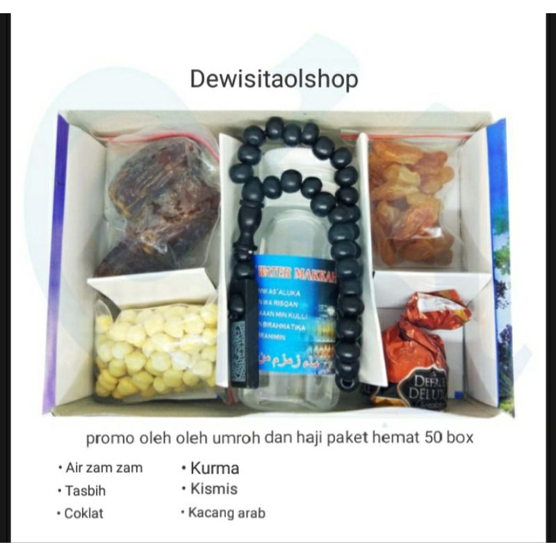 

Promo paket hemat oleh oleh umroh dan haji 50 box