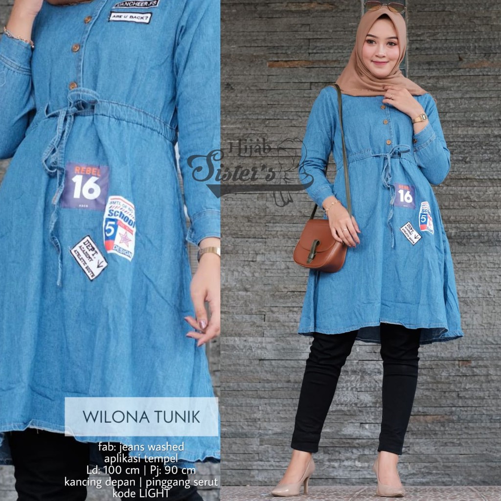 Wilona Tunik By Hijab Sister's | Suplier Hijab Solo| Grosir
