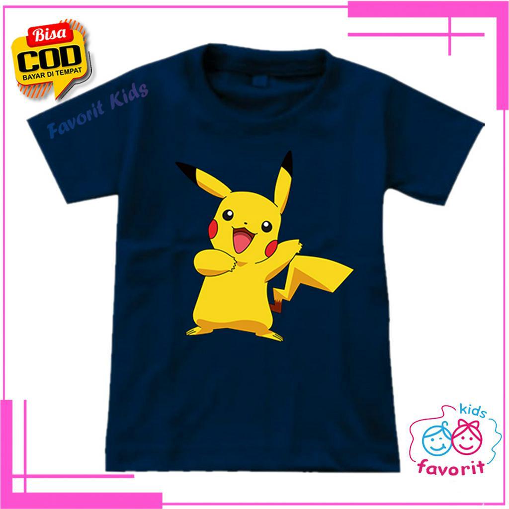 KAOS ANAK PEREMPUAN LENGAN PENDEK  MOTIF POKEMON 1 TAHUN - 10 TAHUN