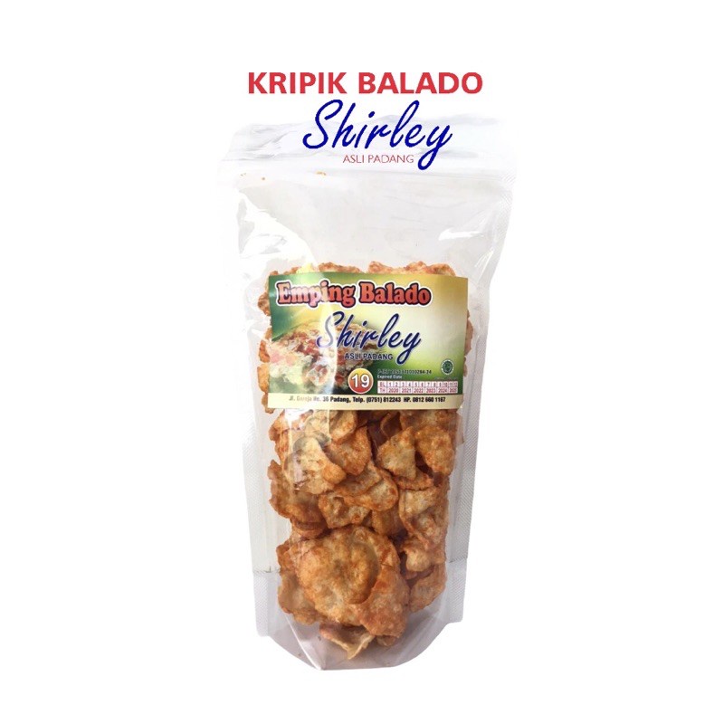 

Kripik Emping Balado Kering 200gr - Shirley