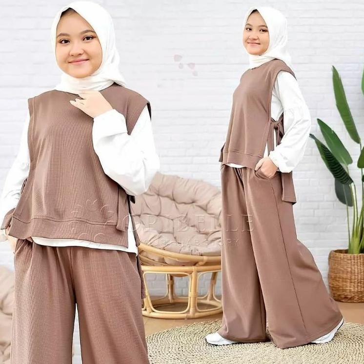 SETELAN ANAK TANGGUNG USIA 10/14 TAHUN/SHERINA SET KIDS/SET ANAK PEREMPUAN/SETELAN MUSLIM/SETELAN AN