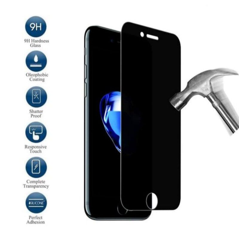 Tempered Glass Anti Spy Iphone 6 6s 6s+ 6+ 7 7+ 8 8+ Ip Se 2020