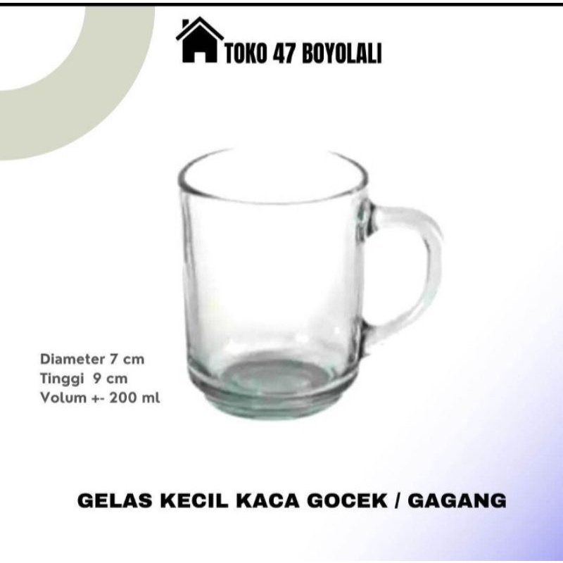 Gelas Gagang Kaca Kecil (Gelas Kopi)