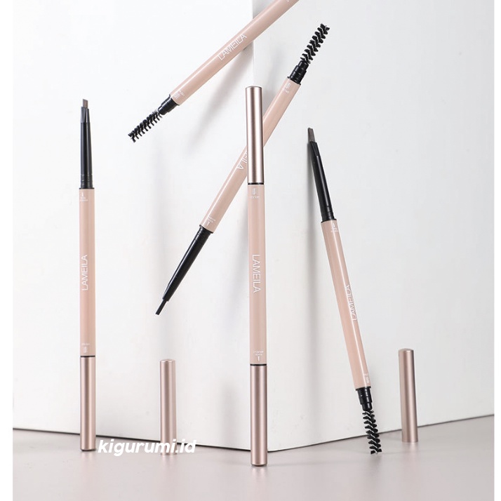 LAMEILA Gold Pink Pensil Alis Eyebrow Double Heads Colors Eyebrows LA143 835
