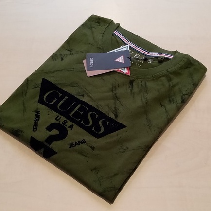 Jual Pakaian GUESS  Original Kaos Wanita Pria Lengan Pendek Model Terbaru (COD) | Garansi Toko.