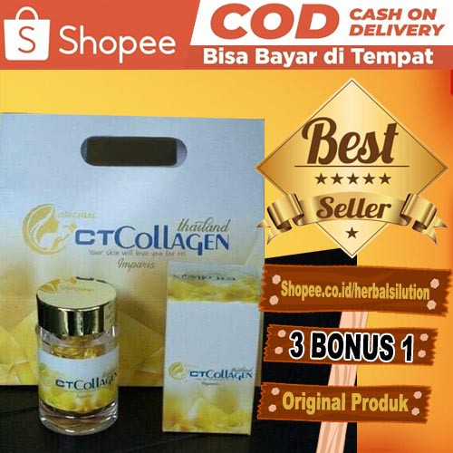 TERLARIS Ct collagen ASLI thailand 100% original pemutih badan - Obat pemutih badan Ct collagen