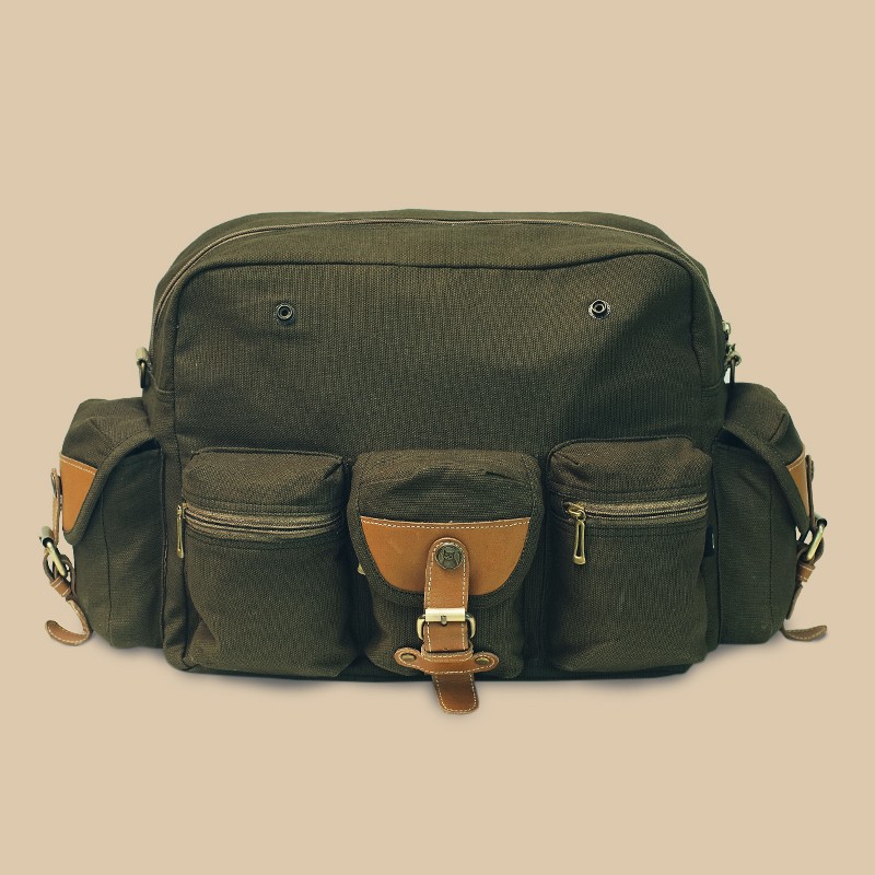 DIVINCES Backpack BARETO - Tas Ransel Laptop Kanvas BerGARANSI Pria Wanita Kuliah Kerja Sekolah