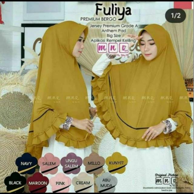 HIJAB INSTANT FULIYA / LIS BB ORI AZ-ZAHRA ARJUNA HIJAB