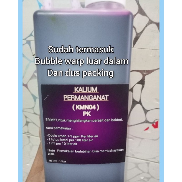 Obat ikan cair pk kalium permanganat / obat ikan / obat ikan kalium permanganat / obat pk / obat kalium permanganat