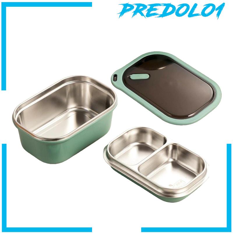 Kotak Makan Bento Bahan Stainless Steel Ukuran 1200ml Untuk Piknik / Camping