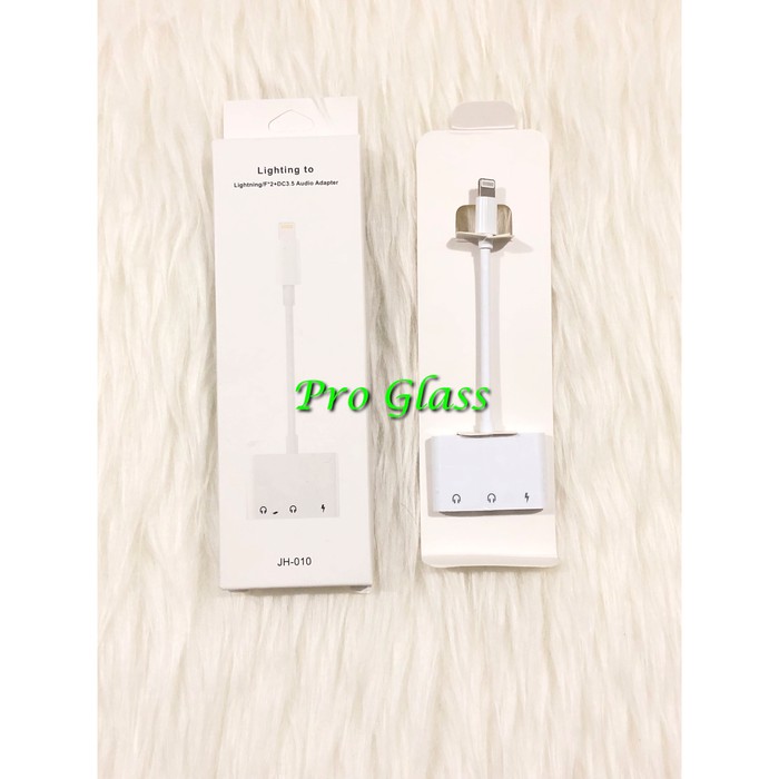 3in1 Splitter Adapter Lghtning to Lghtning + 3,5mm audio Jack for iphone / ipad