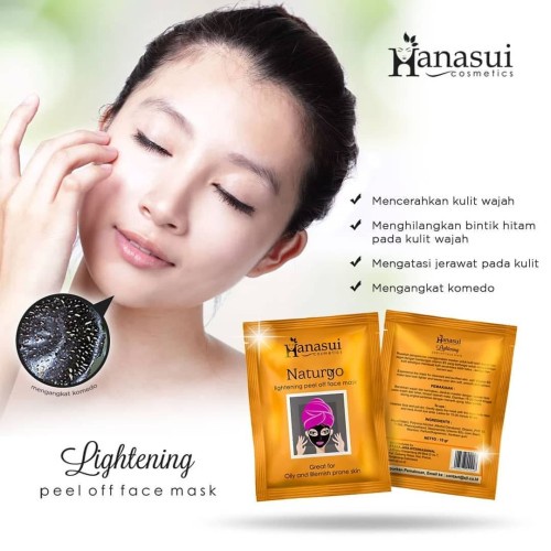 HANASUI Naturgo Peel Off Mask Black - Box