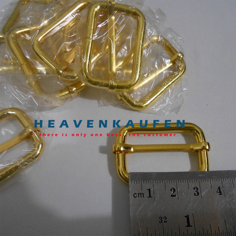 Ring Jalan / Gesper Jalan Tas 3 cm Gold Tebal 4,5 mm Premium Quality