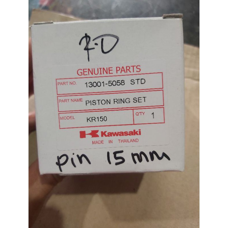 piston kawasaki ninja 150R RR original thailand ov os std 50 100 150 200 250 300 350 400.15 Pin pen-7