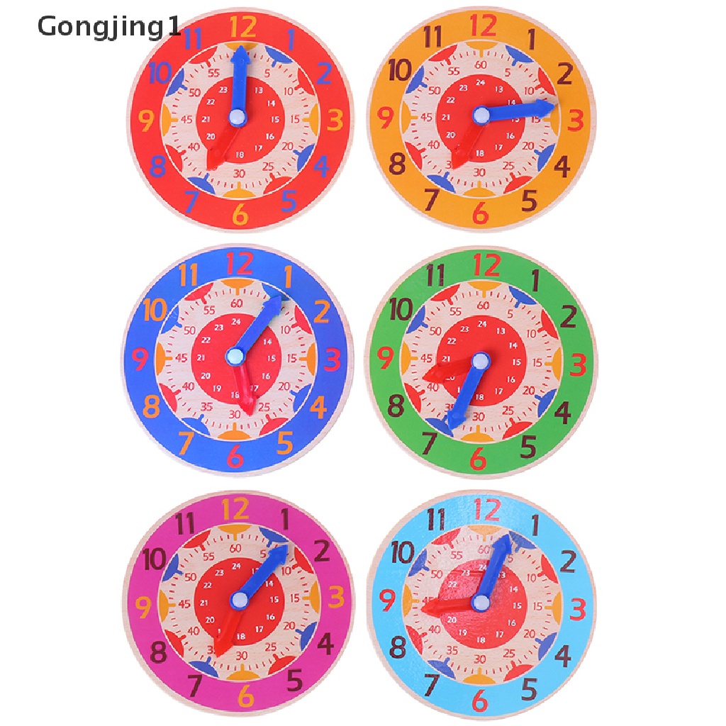 Gongjing1 Jam Dinding Montessori Bahan Kayu
