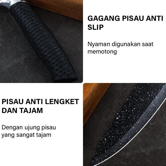 

Al81Z06 Gm Bear Set Pisau 6 Pcs 1349-Professional Kitchen Knife Set Grosiranxixi