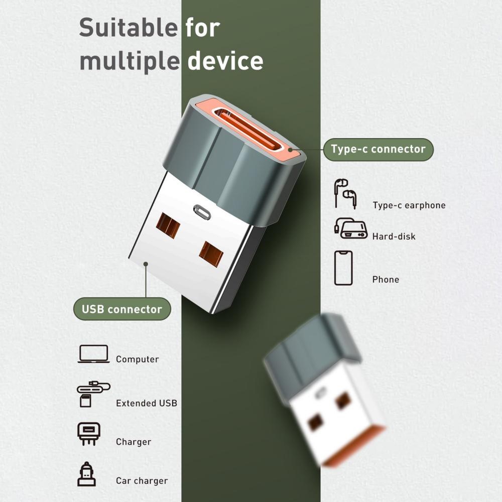 LDNIO LC150 - USB-C Female to USB Male Adapter - Fast Transmission - Adapter dari USB-C ke USB dari LDNIO