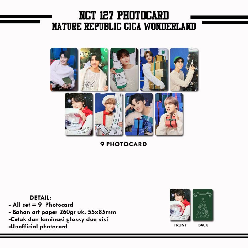 NCT 127 NATURE REPUBLIC CICA WONDERLAND PHOTOCARD
