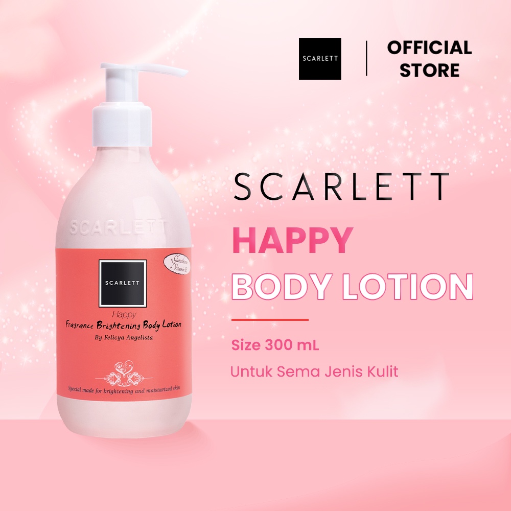 Scarlett Whitening Body Lotion Happy