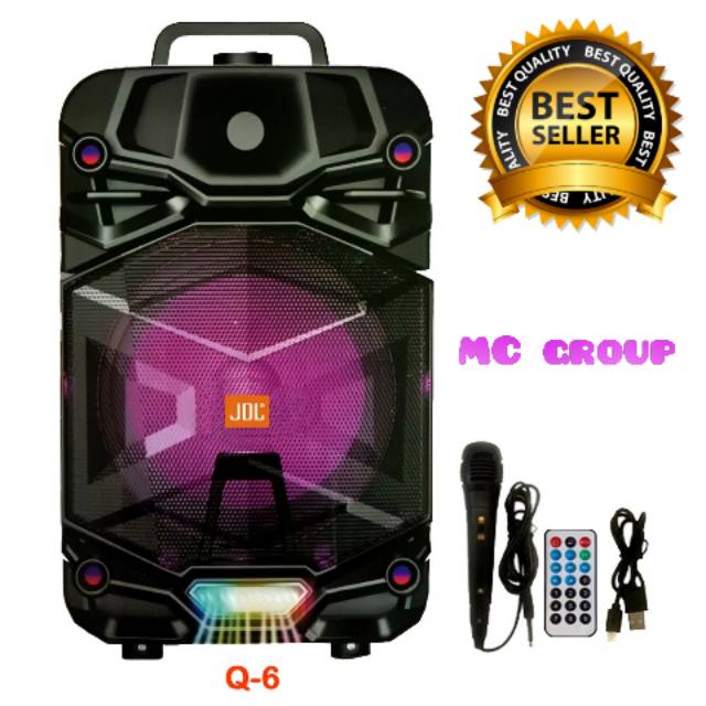 SPEAKER PORTABLE Q 6 JDL BLUETOOTH + MIC BUKAN JBL