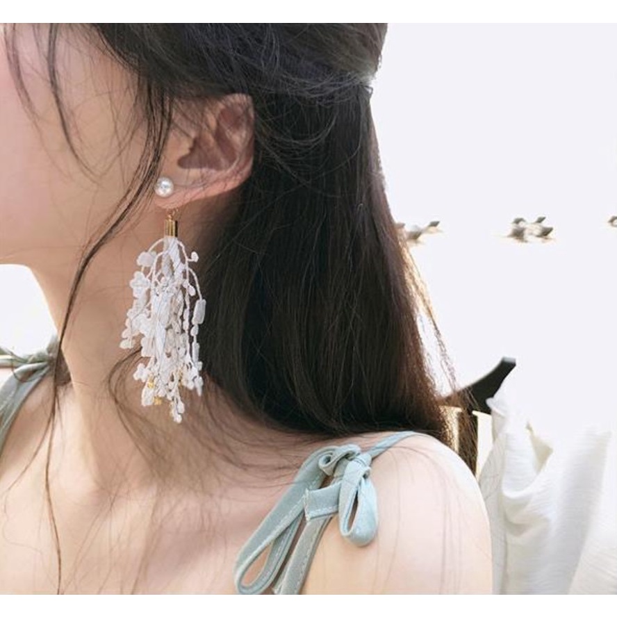 Anting Panjang WEDDING Rumbai Tassel B253 Korea Fashion Vintage Earrings Women Alloy Earing Giwang SANGAT ELEGAN