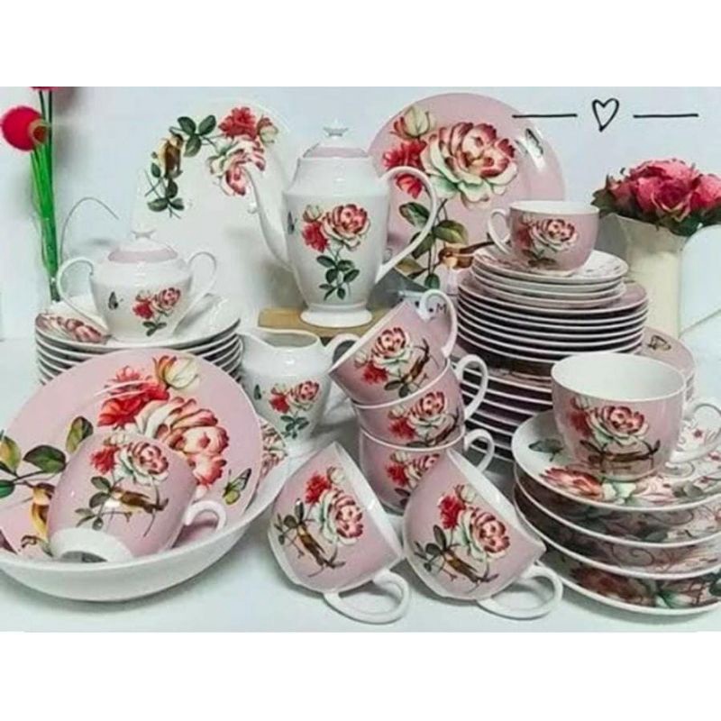 Paket Dinner set Nakami || FREE Packing Kayu