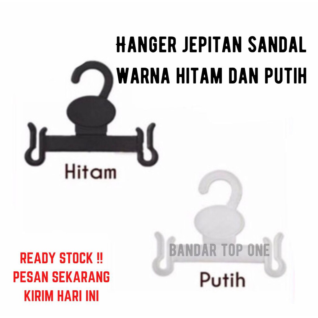 Hanger Sandal Jepit / Gantungan Sandal Jepit hitam harga per 12 bh