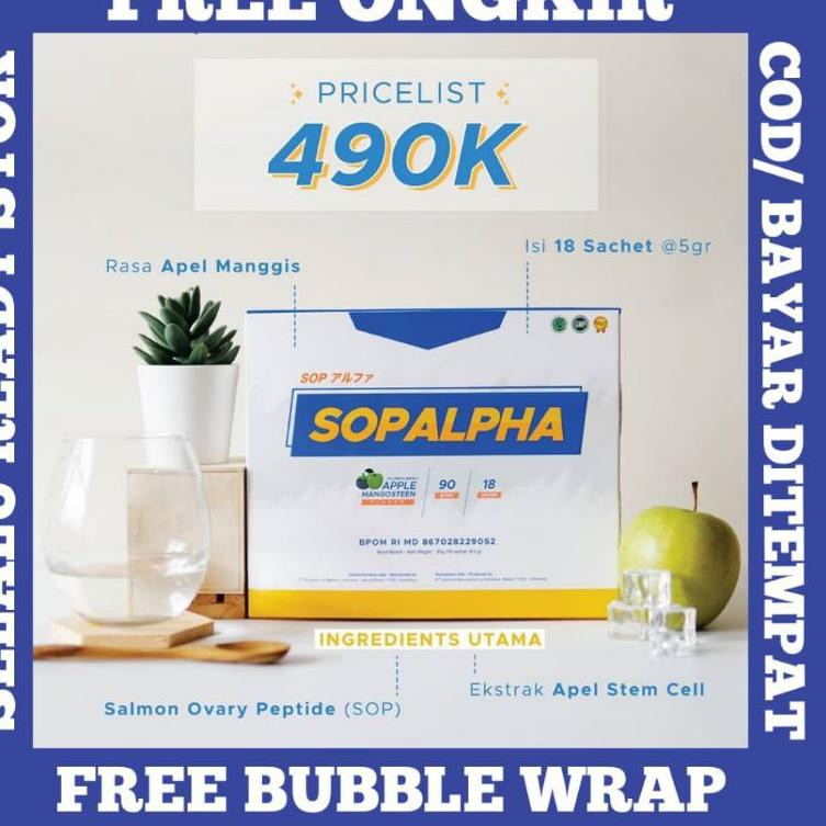 Koleksi's hari's ini SOPALPHA Original Asli BPOM Halal Suplemen Booster Immune Tubuh Jantung Ginjal