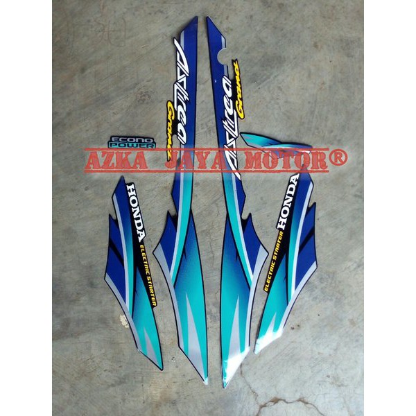 TERBARU Striping - Sticker Honda Astrea Grand warna Biru