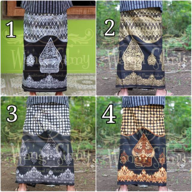 Sarung Batik Motif Gunungan Wayang - Sarung Batik Wayang Gunungan Kayon - Sarung Santri