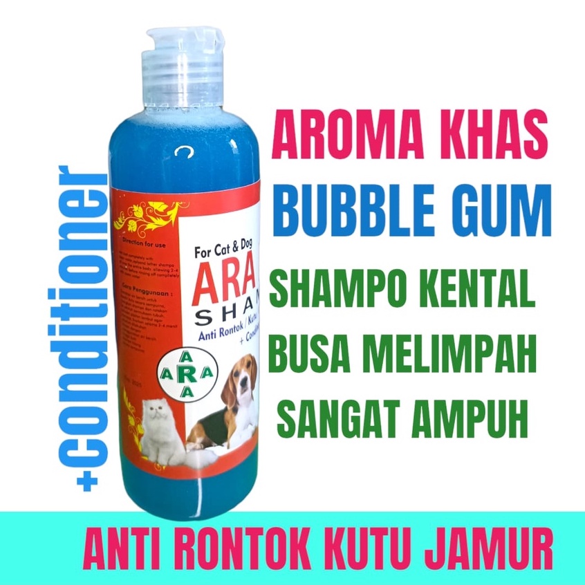 shampo kucing anti kutu jamur rontok bacteri AMPUH 250ml