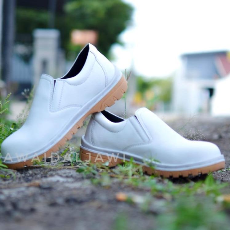 Ready ➢➼ Sepatu Safety Putih King Shoes Skn Sepatu Kulit Sapi Asli Berkualitas Murah Kitchen Dapur P