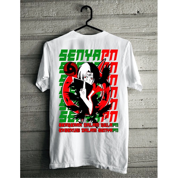 Kaos SenyaPN Naruto Uchiha Itachi-Putih