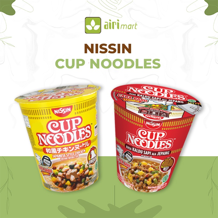 

Nissin Cup Noodles Kaldu Ayam/Kaldu Sapi Ala Jepang 67 gr