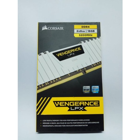 Ram Corsair VENGEANCE LPX White PC25600 16GB (2X8GB) Memory DDR4 CMK16GX4M2B3200C16W