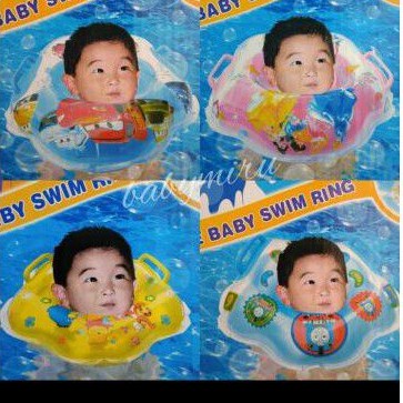 Adjustable Swim Ring Premium Karakter / Pelampung Leher Bayi