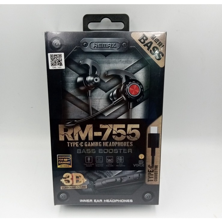 Remax RM-755 Type C Gaming Headphone Bass Booster