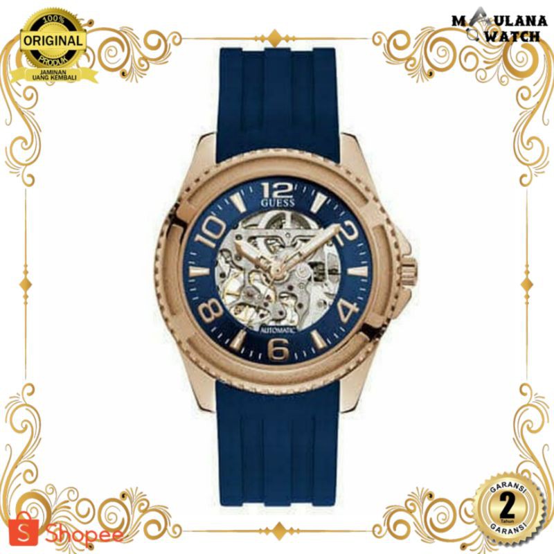 JAM TANGAN PRIA WANITA | RANTAI | KULIT | KARET | MURAH | PRIA ORIGINAL [GUESS W1178G3] PAPER BAG