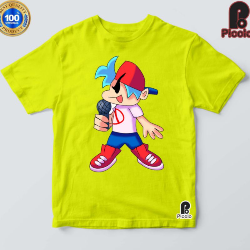 BAJU KAOS ANAK GAMES FNF KARKTER BOY FRIEND BAHAN DISTRO