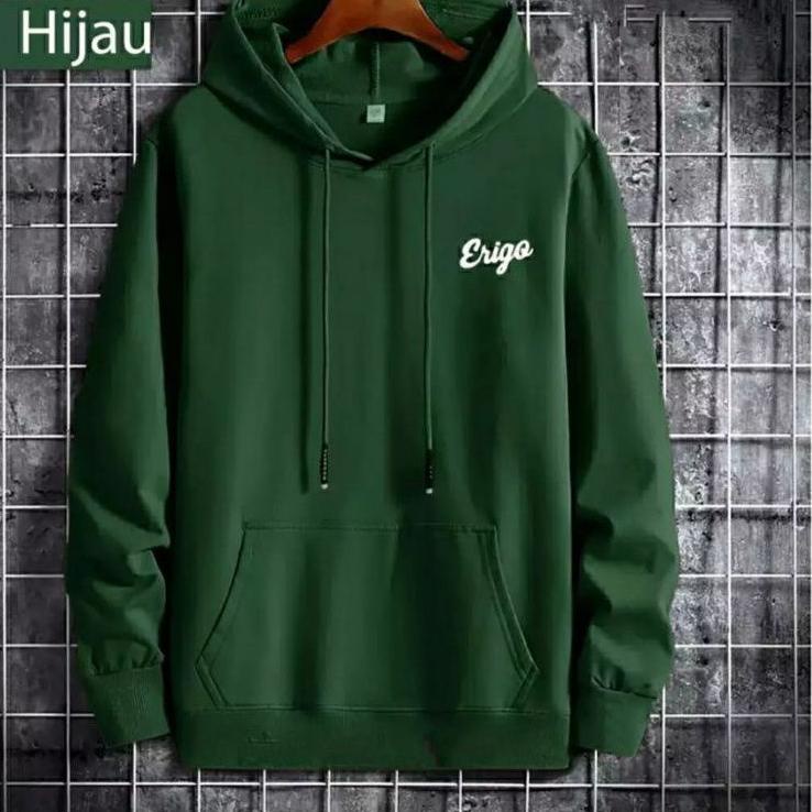 Paling Sesuai.. JAKET JEMPER HOODIE ERIGO BAHAN TEBAL PRIA/WANITA.M.L.XL.XXL