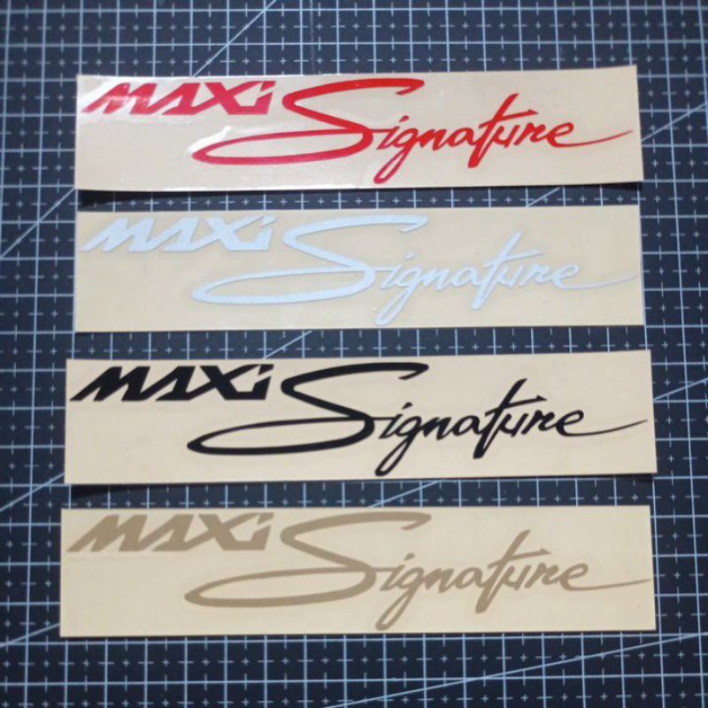 Sticker cutting Yamaha Maxi Signature