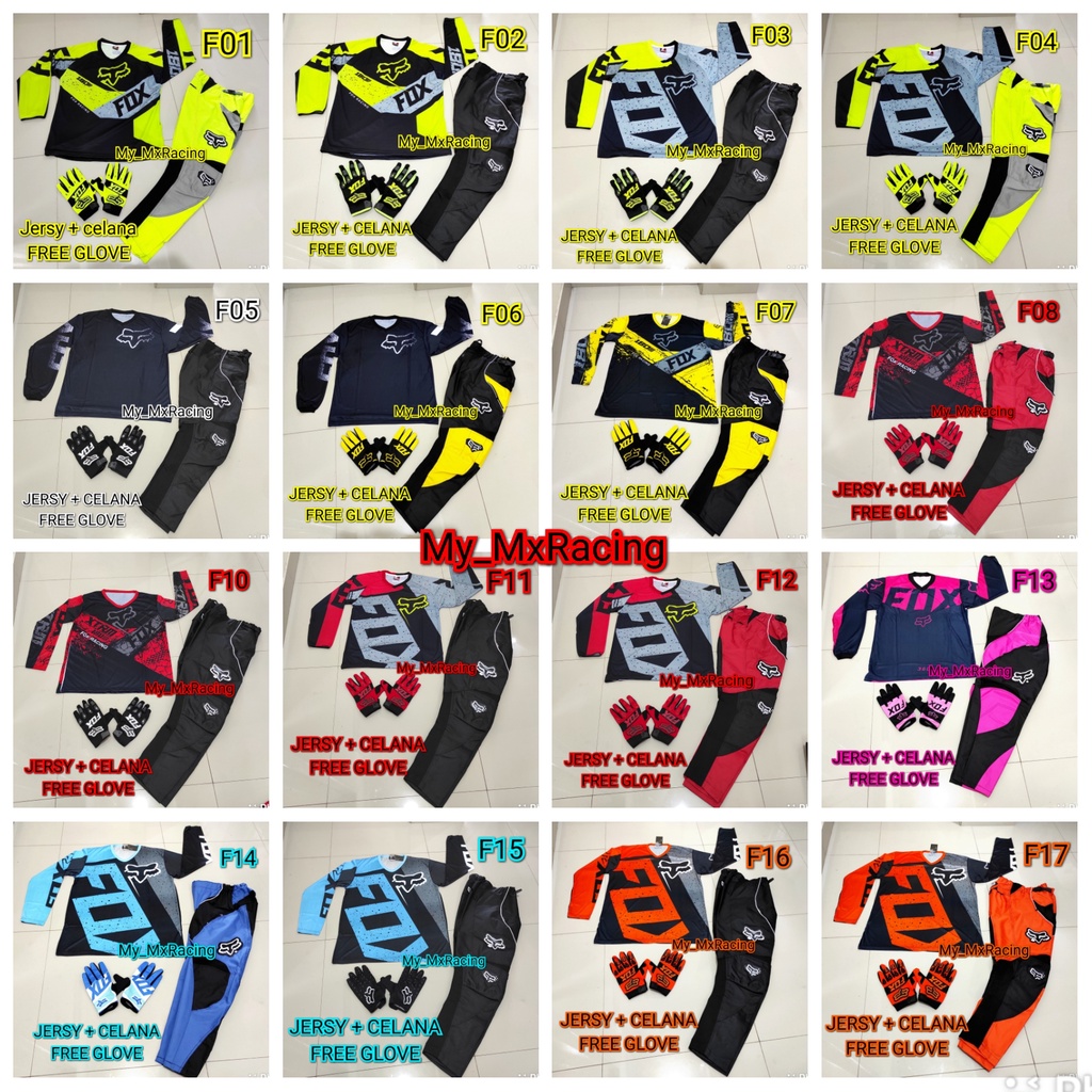 Jerseyset TRAIL CROSS- PROMO Jersey set Trail - BISA BAYAR DI TEMPAT Jersey &amp; Celana Motocross - Jersey Trabas F07 - Jersey Stelan MX Cross - Satu Set Jersey &amp; Celana FREE GLOVES - Jersey PREMIUM - Celana Cordura