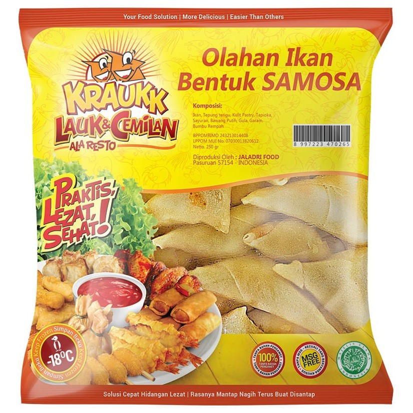 

FROZEN FOOD SAMOSA KRAUKK 250 gram GOSEND ONLY