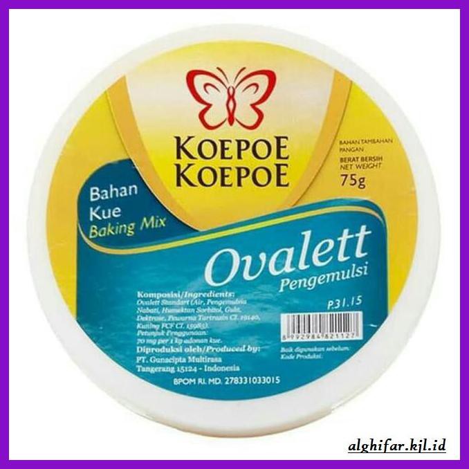 

Redwop-Gnikab- Ovalett Koepoe-Kupu Besar 75 Gr -Hallall.