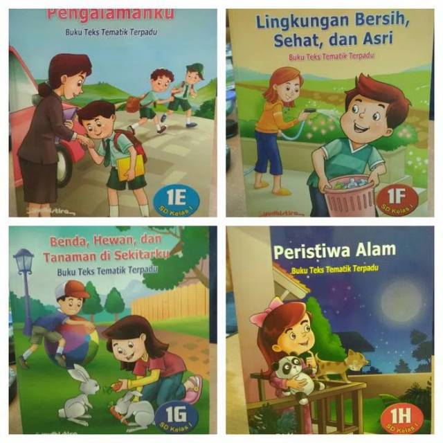Buku SD Tematik 1E, F, G, H revisi yudhistira