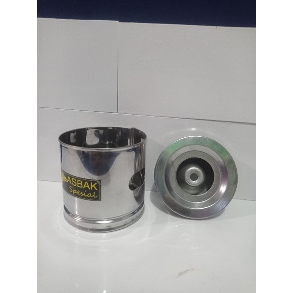 Asbak rokok 10cm stenlis